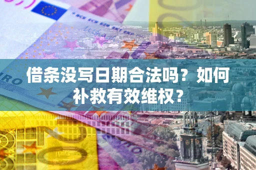 北京借条没写日期合法吗？如何补救有效维权？