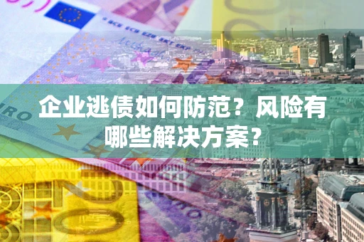 北京企业逃债如何防范？风险有哪些解决方案？