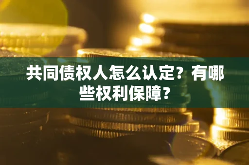 北京共同债权人怎么认定？有哪些权利保障？