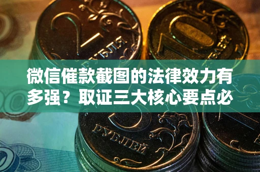 北京微信催款截图的法律效力有多强？取证三大核心要点必须知道！