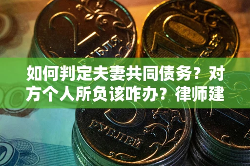 北京如何判定夫妻共同债务？对方个人所负该咋办？律师建议