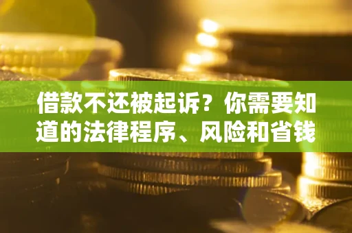北京借款不还被起诉？你需要知道的法律程序、风险和省钱技巧