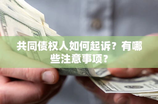 北京共同债权人如何起诉？有哪些注意事项？