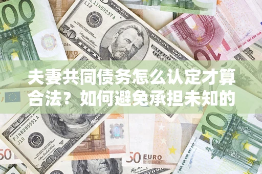 北京夫妻共同债务怎么认定才算合法？如何避免承担未知的债务风险？