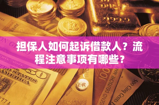 北京担保人如何起诉借款人？流程注意事项有哪些？
